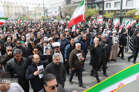 حضور پرشور کارکنان میراث فرهنگی خراسان رضوی در راهپیمایی روز جهانی قدس