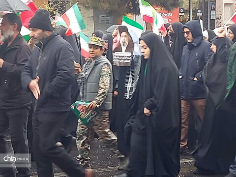 راهپیمایی پرشکوه مردم قم در روز جهانی قدس و تشییع شهداء