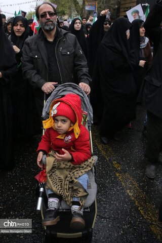 راهپیمایی پرشکوه مردم قم در روز جهانی قدس و تشییع شهداء