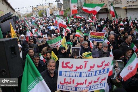 راهپیمایی پرشکوه مردم قم در روز جهانی قدس و تشییع شهداء