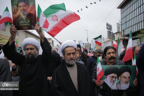 راهپیمایی پرشکوه مردم قم در روز جهانی قدس و تشییع شهداء