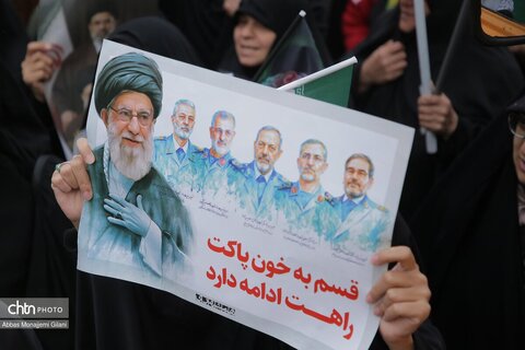 راهپیمایی پرشکوه مردم قم در روز جهانی قدس و تشییع شهداء