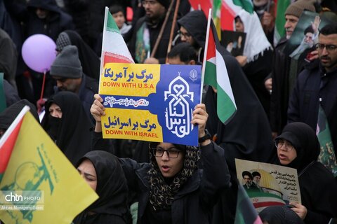 راهپیمایی پرشکوه مردم قم در روز جهانی قدس و تشییع شهداء