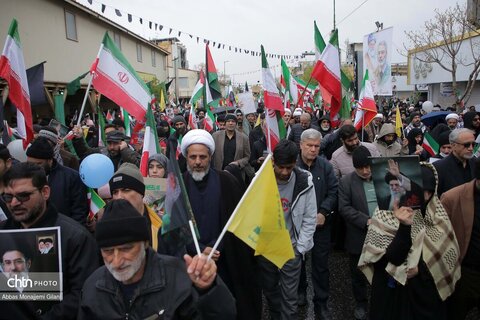 راهپیمایی پرشکوه مردم قم در روز جهانی قدس و تشییع شهداء