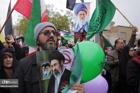 راهپیمایی پرشکوه مردم قم در روز جهانی قدس و تشییع شهداء