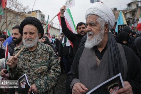 راهپیمایی پرشکوه مردم قم در روز جهانی قدس و تشییع شهداء