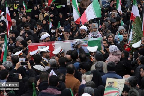 راهپیمایی پرشکوه مردم قم در روز جهانی قدس و تشییع شهداء