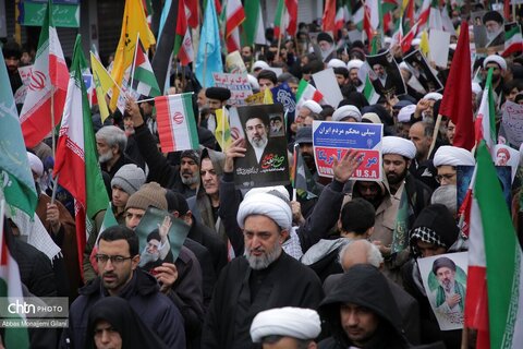 راهپیمایی پرشکوه مردم قم در روز جهانی قدس و تشییع شهداء