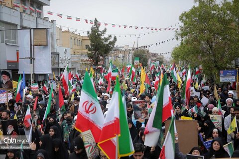 راهپیمایی پرشکوه مردم قم در روز جهانی قدس و تشییع شهداء