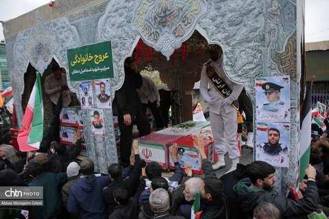 راهپیمایی پرشکوه مردم قم در روز جهانی قدس و تشییع شهداء