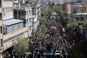 تشییع شهدای اقتدار ایران و شهدای ناو دنا در شیراز