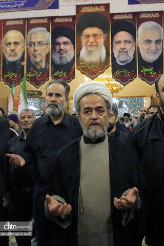 وداع مردم قم با پیکر شهید لاریجانی در حرم مطهر حضرت معصومه(س)