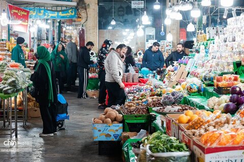 شور نوروزی و زندگی در بازار تجریش در روزهای بی‌قرار تهران