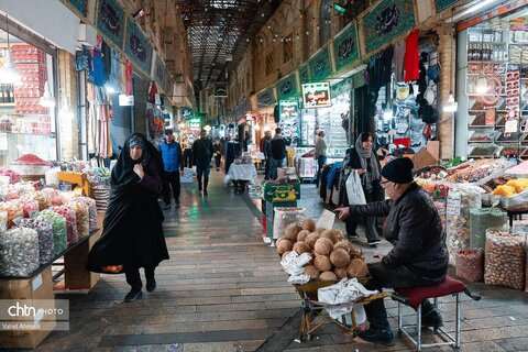 شور نوروزی و زندگی در بازار تجریش در روزهای بی‌قرار تهران
