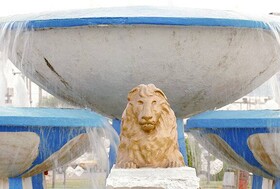 شیرهای ثبت‌ ملی میدان چهارشیر به دستان هنرمندان احیا شد