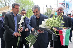 تجدید میثاق مدیرکل میراث‌فرهنگی و فعالان گردشگری و صنایع‌دستی قم با شهدا