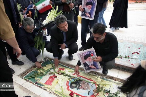 تجدید میثاق مدیرکل میراث‌فرهنگی و فعالان گردشگری و صنایع‌دستی قم با شهداء