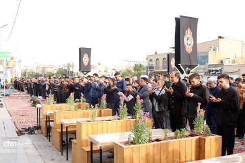 طنینِ بندگی در قلبِ تاریخ؛ قامتِ یزد به شکرانه‌ی فطر در امیرچقماق برافراشته شد