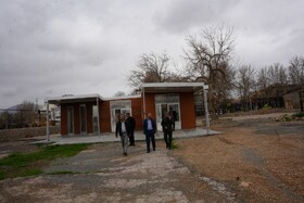 بازدید سرپرست میراث‌فرهنگی کرمانشاه از پروژه ورودی جدید معبد آناهیتا