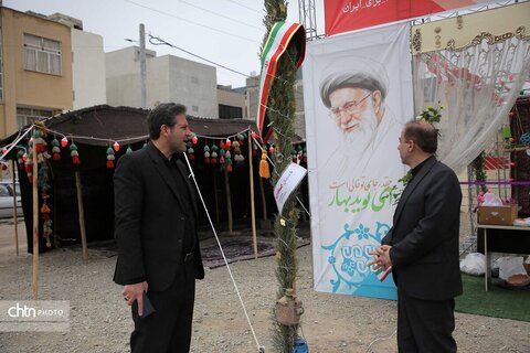 مراحل آماده‌سازی موکب «جان من، ایران من» در قم