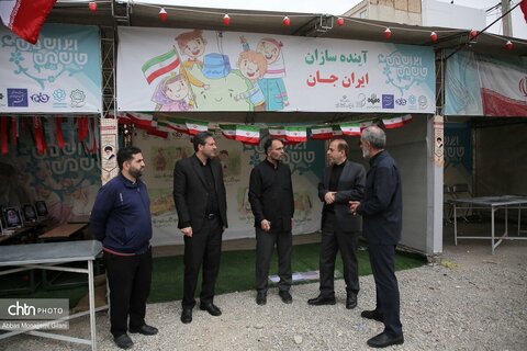 مراحل آماده‌سازی موکب «جان من، ایران من» در قم