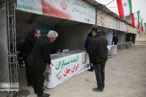 مراحل آماده‌سازی موکب «جان من، ایران من» در قم