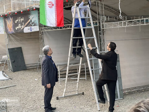 مراحل آماده‌سازی موکب «جان من، ایران من» در قم