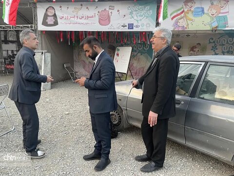 مراحل آماده‌سازی موکب «جان من، ایران من» در قم