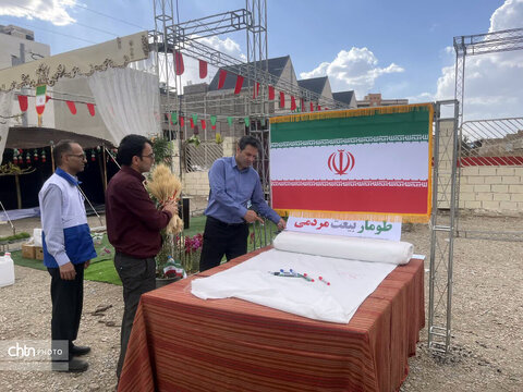 مراحل آماده‌سازی موکب «جان من، ایران من» در قم