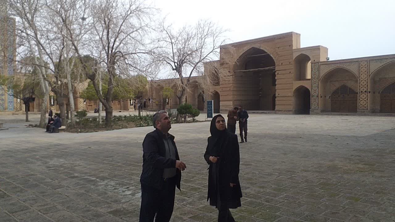 مسجد جامع عتیق قزوین میزبان گردشگران نوروزی