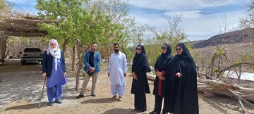 بازدید میدانی معاون گردشگری اداره کل میراث فرهنگی سیستان وبلوچستان از بوم‌گردی‌های میرجاوه