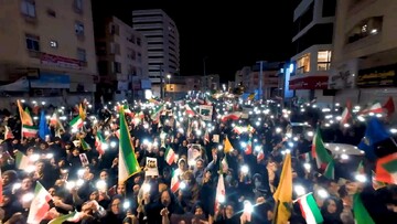 گردهمایی شبانه مردم بندرعباس