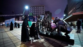 زیبایی های بهاری نمادهای شهری در مشهدالرضا (ع)