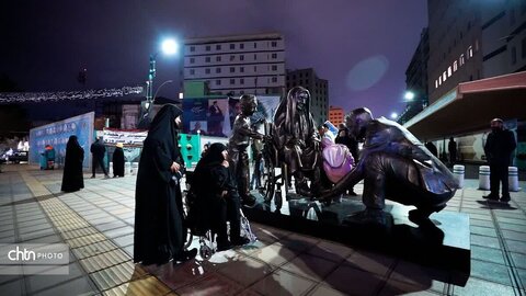 زیبایی های بهاری .المان های شهری در مشهدالرضا (ع)