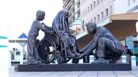 زیبایی های بهاری .المان های شهری در مشهدالرضا (ع)