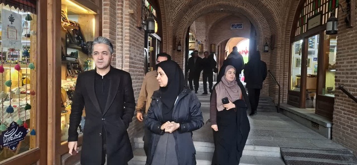 دیدار نوروزی سرپرست میراث‌فرهنگی قزوین با هنرمندان در سعدالسلطنه و خانه صنایع‌دستی