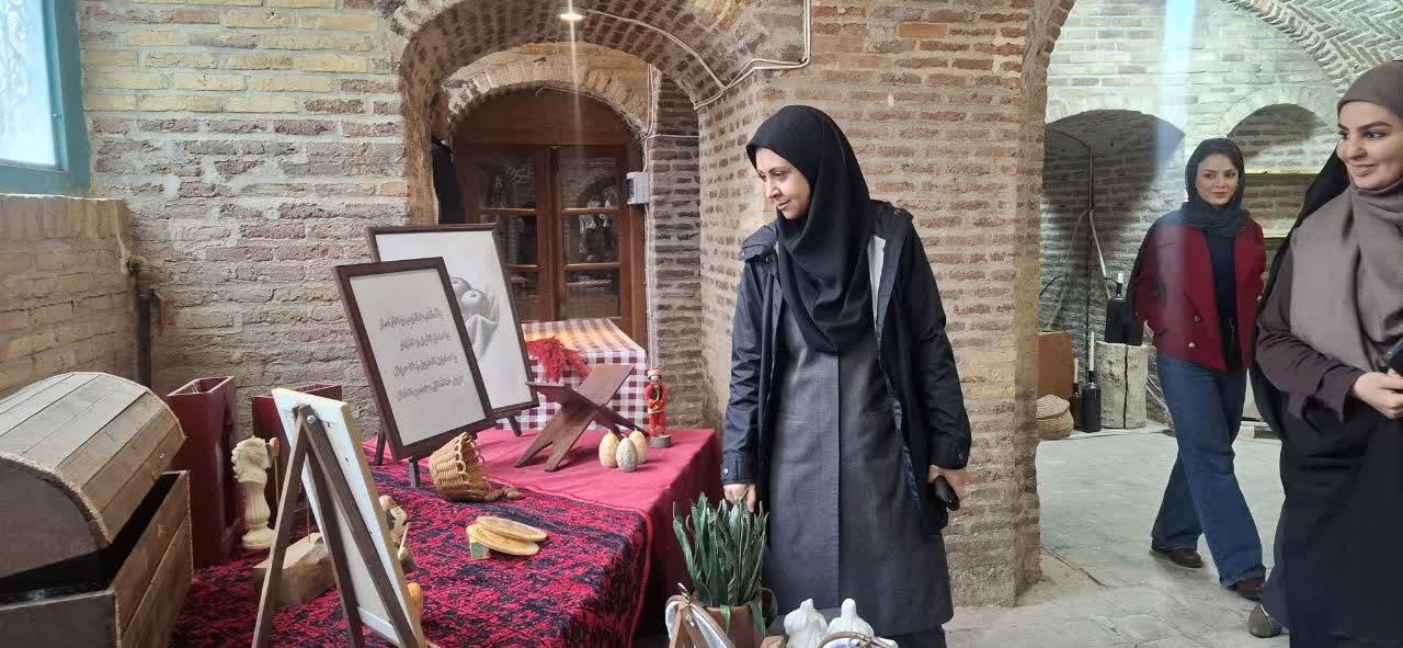 دیدار نوروزی سرپرست میراث‌فرهنگی قزوین با هنرمندان در سعدالسلطنه و خانه صنایع‌دستی