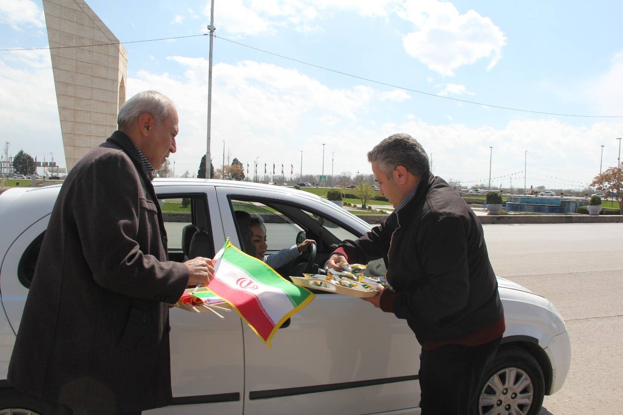 موکب میراثفرهنگی میزبان میهمانان نوروزی در ورودی قزوین