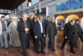 بازدید استاندار و رئیس ستاد اجرایی خدمات سفر خراسان رضوی و مدیر کل میراث‌فرهنگی گردشگری وصنایع دستی خراسان رضوی از پایانه امام رضا(ع) وایستگاه راه آهن شهید رئیسی مشهد