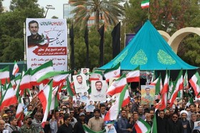 تشییع باشکوه شهید والا مقام دریابان علیرضا تنگسیری در بندرعباس