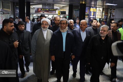 بازدید استاندار و رئیس ستاد اجرایی خدمات سفر خراسان رضوی و مدیر کل میراث‌فرهنگی گردشگری وصنایع دستی خراسان رضوی از پایانه امام رضا(ع) وایستگاه راه آهن شهید رئیسی مشهد