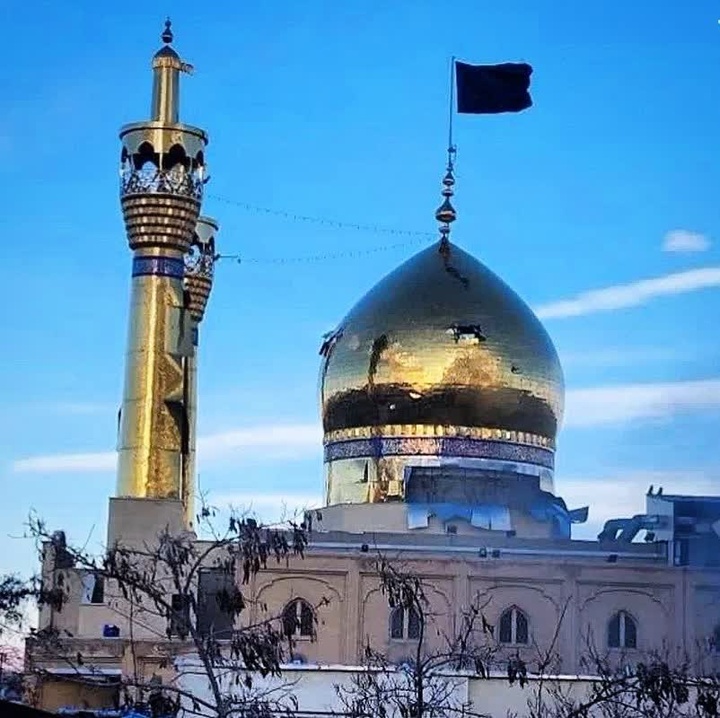 حمله بامدادی به حسینیه اعظم زنجان؛ آسیب به گنبد، گلدسته و ساختمان‌های اطراف