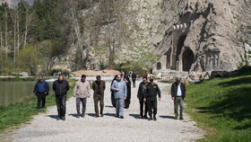 بازدید جانشین دادستان کرمانشاه از تاق‌بستان