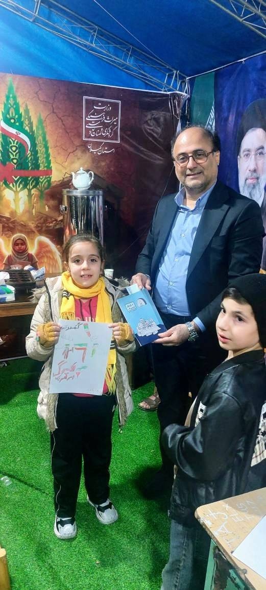 یادمان شهدای ذهاب رشت، میزبان ‌کودکان شهید مدرسه میناب