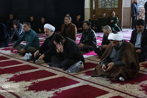 مراسم بزرگداشت سومین روز از شهادت شهید ستار خدابخش صنعتگر منبت کار زنجان