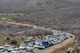 طبیعت‌گردی پرشور کرمانشاه در سیزدهم فروردین/ تفرجگاه‌ها مملو از خانواده‌ها شد