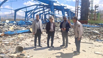 بازدید سرپرست میراث‌فرهنگی کرمانشاه از کارگاه صنایع‌دستی تخریب‌شده در جنگ