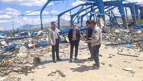 بازدید سرپرست میراث‌فرهنگی کرمانشاه از کارگاه صنایع‌دستی تخریب شده در جنگ