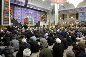 مراسم چهلم رهبر شهید انقلاب در حرم مطهر حضرت فاطمه معصومه(س) برگزار شد