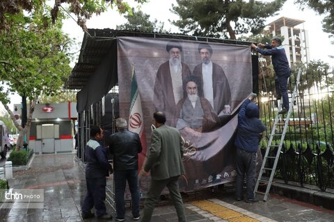 موکب هنرمندان صنایع دستی وتشکل های گردشگری در شب اربعین شهادت رهبر شهیدمان ودانش آموزان شهید مدرسه میناب